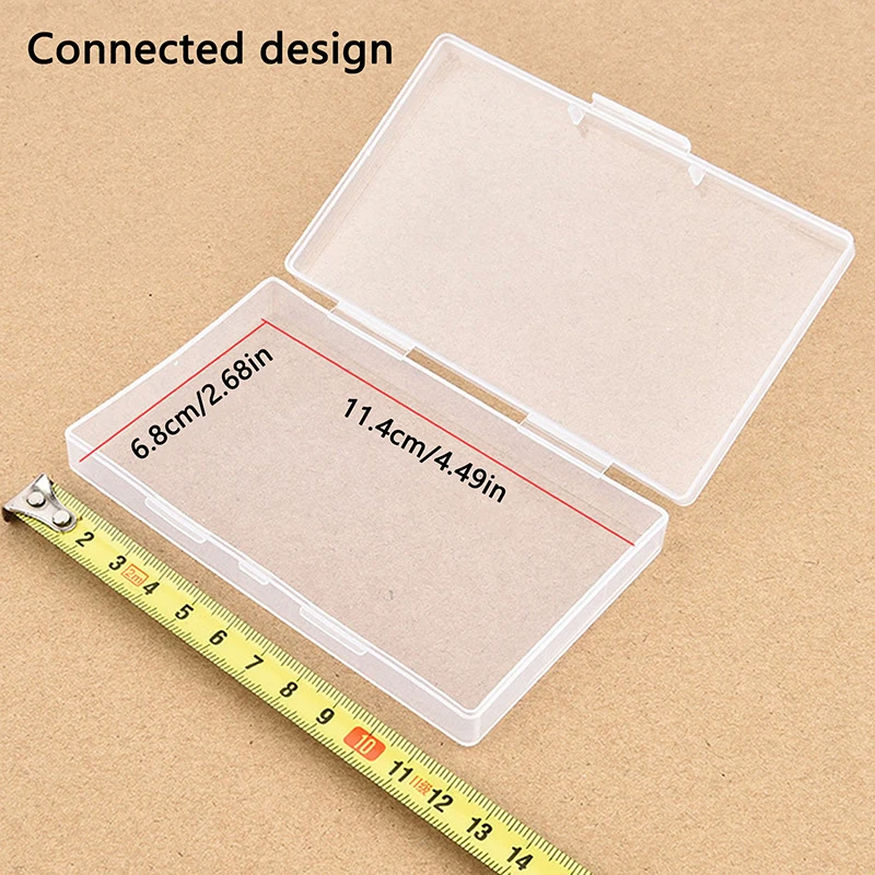Transparent Jewelry Organizer Sample Box Small Tool Storage Box Nail Enhancement Tool Box Mobile Phone Repair Case Plastic Box