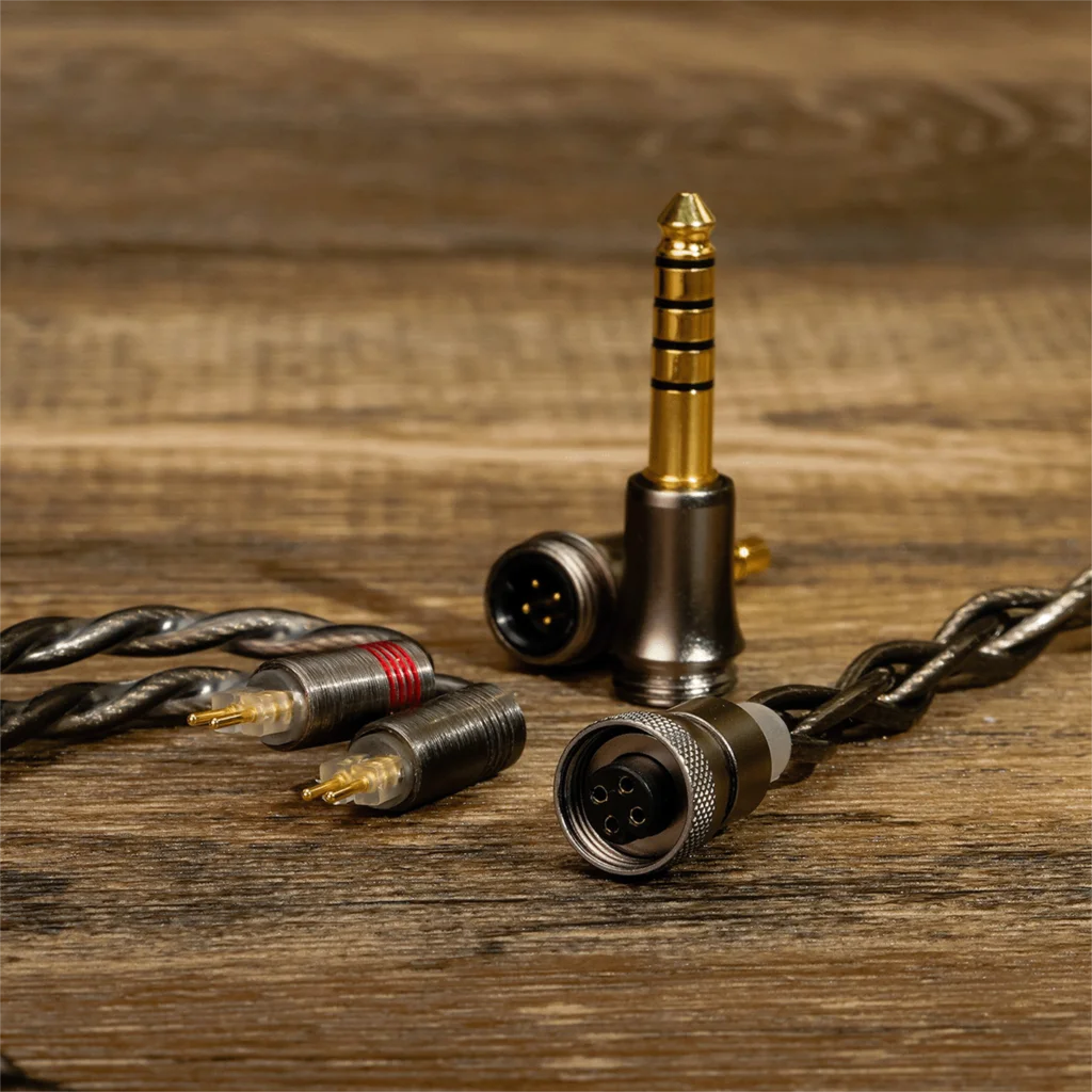 DUNU x Gizaudio DaVinci Monitores intrauditivos 2DD+4BA Controladores híbridos HiFi con cable 3,5 mm + 4,4 mm Enchufe intercambiable Desmontable 2 pines IEM