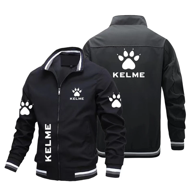 Men's Quality Casual Jacket KELME Jacket Top Outdoor Lightweight Fashion Baseball Shirt Oversized Coat
