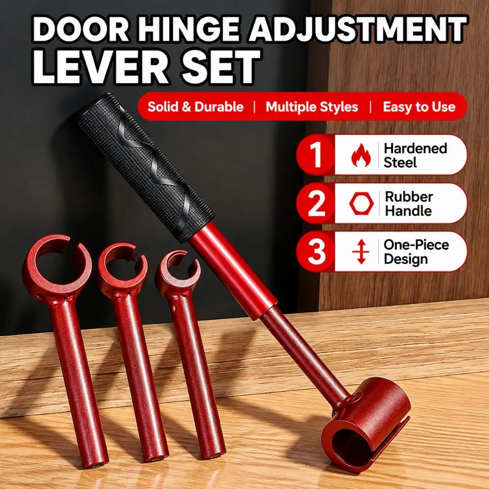 5pcs/set New Adjustable Hinges Gap Adjusting Wrench Ergonomic Steel Door Hinge Adjustment Tool Durable Hand Tool Home Use
