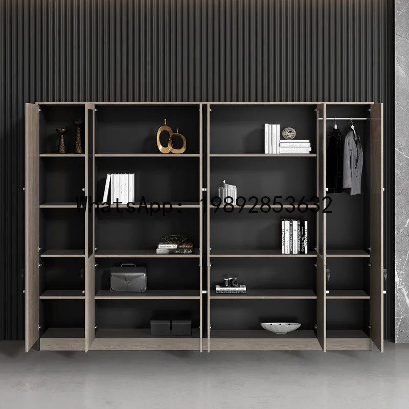 Hys wooden file cabinet floor standing high office document storage locker financial lockable filing cabinet two-door