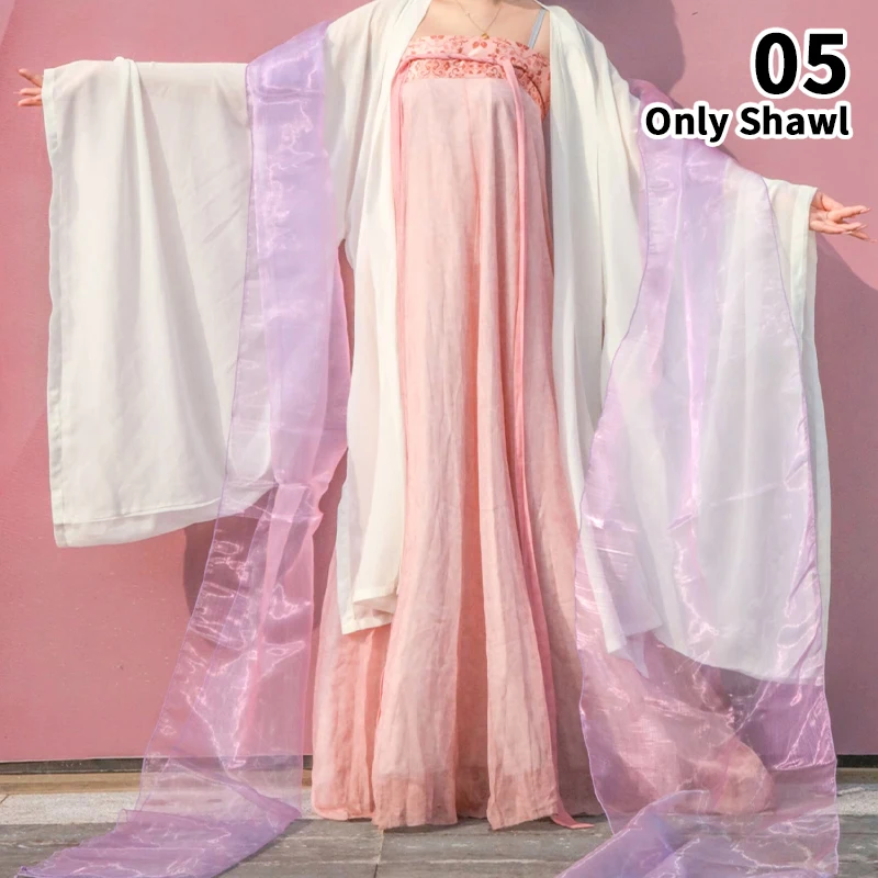 Chinese oude danskostuum 4M traditionele opera streamer Hanfu lange sjaal Dunhuang Fairy Dance podiumvoorstelling zijden lint
