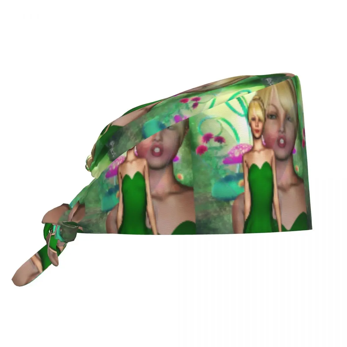 

Custom Tinkerbell Cartoon Anime Tv Working Cap Surgical Hats Men Women Tinker Bell Operating Room Cap Nursing Cap Lab Works Hat