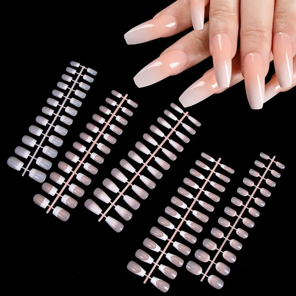 

Beauty Natural Ballerina Manicure Tool Full Cover Fake Nails False Nail Tips