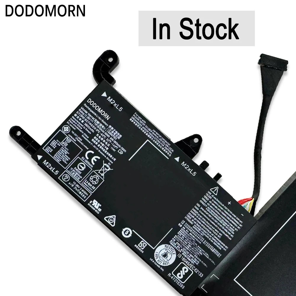 Imagem -05 - Dodomorn-bateria para Lenovo Legion 15.36v 60wh L16m4pb0 Y72015ikby710 Sit Laptop L16s4tb0 5b10m33723 5b10m33724 3910mah