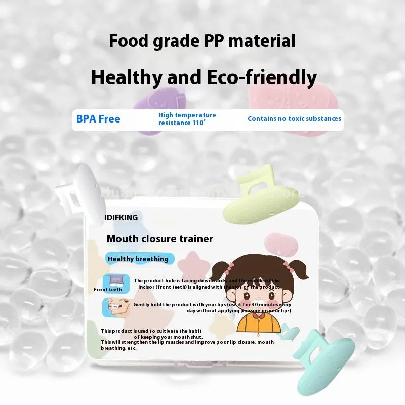 Children's Sleep Mouth Breathing Corrector Sleep Convex Lip Muscle Training Device Set Oral Muscle Trainer Exercise Set Tools