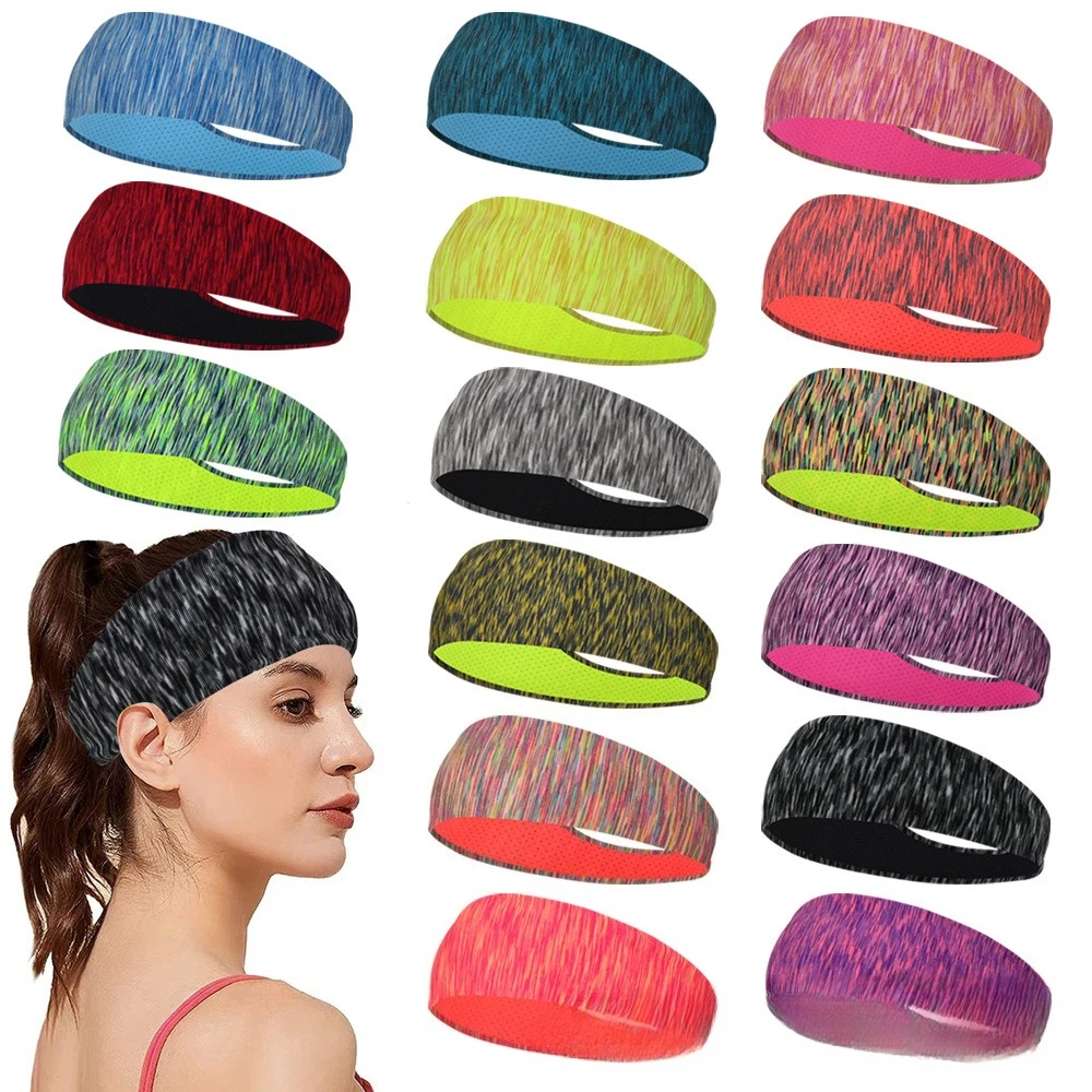 

Yoga Headband Women Sports Sweat Absorbent Hair Band for Running Fitness Outdoor