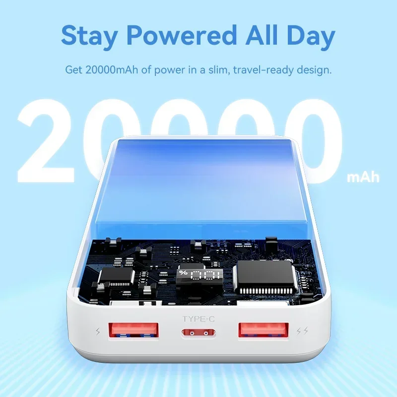 For IPhone 15 Pro Max Xiaomi Portable 22.5W Fast Charge Portable 20000mAh Power Bank