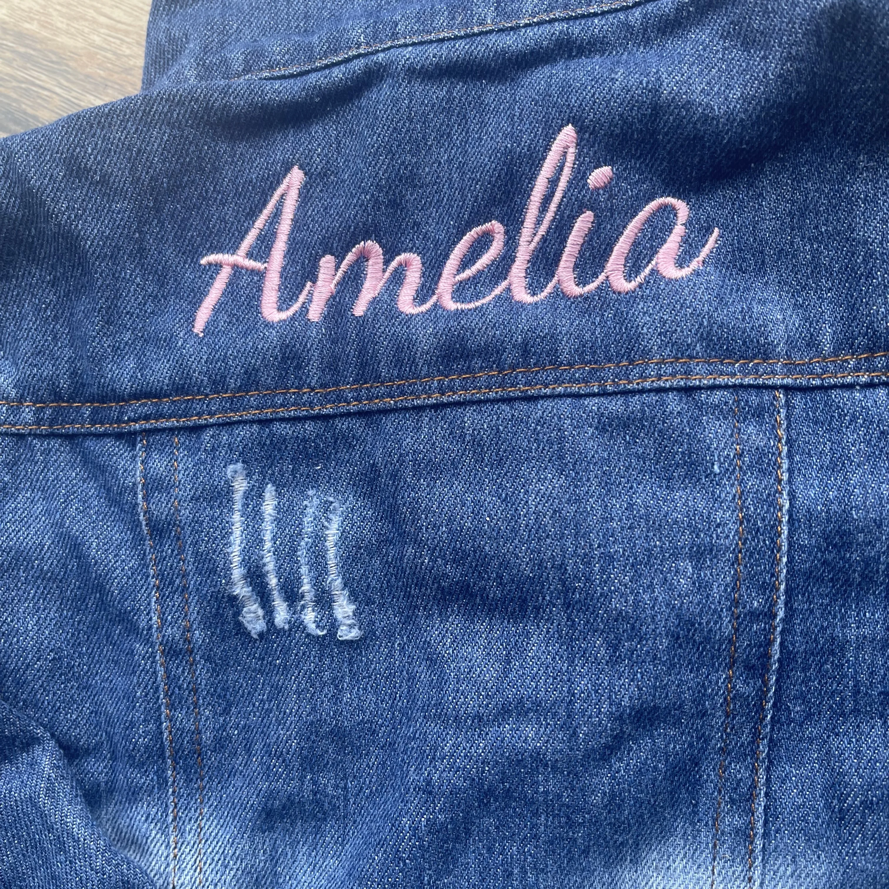 Personalized Toddler Denim Jacket, Embroidery Name Baby Jean Jacket, Custom Denim Jean Jacket for Baby Kids, Baby Shower Gifts