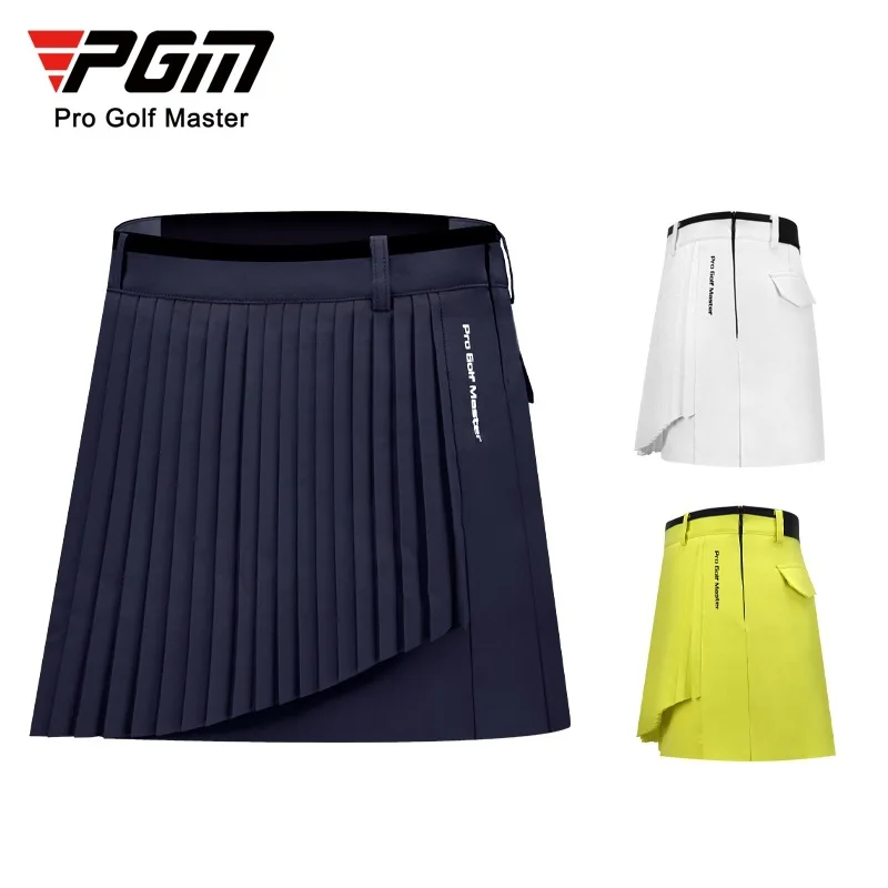 

PGM Women Golf Short Skirt Female Summer Breathable Quick-drying Girl Elastic Back Waistband Pleated Skirt Lady Clothing QZ075