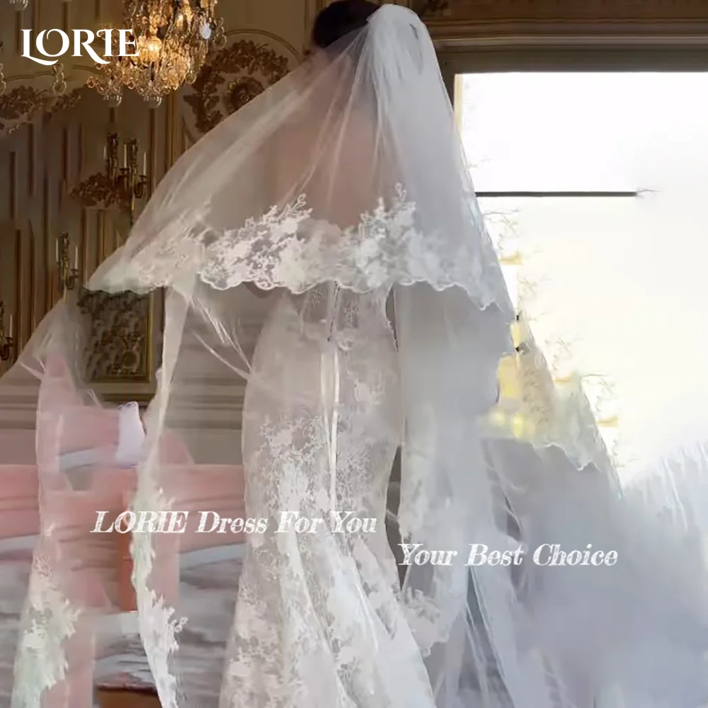 ローリー ヴィンテージ グリッター レース ウェディングドレス Aライン 光沢のあるフリル 恋人ボール ブライダルガウン プリンセス キラキラ花嫁ドレス カスタマイズ