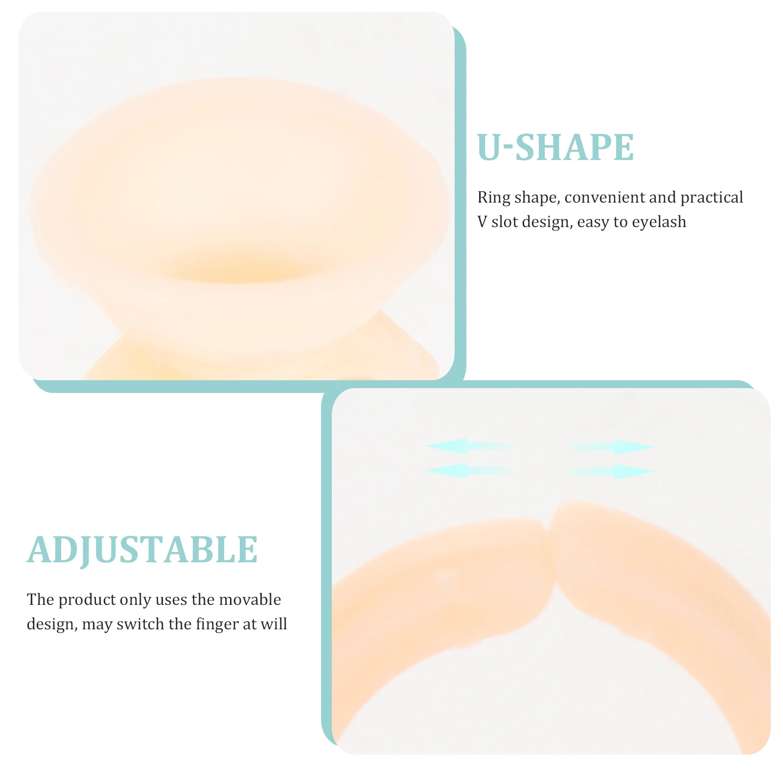 

200 Pcs Color Cup Eyelash Glue Microblading Pigment Makeup Ring Plastic