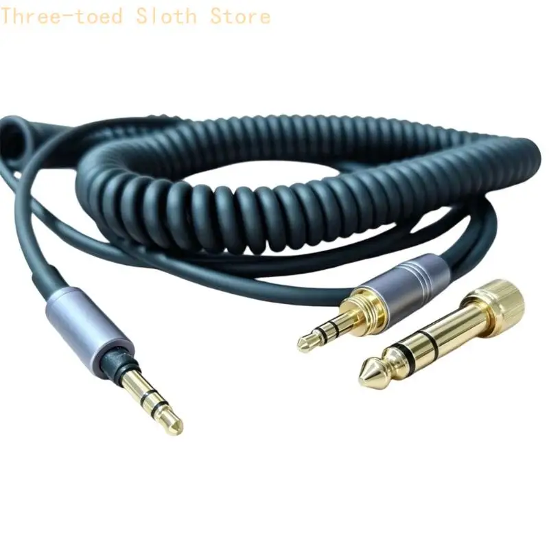 Ersatz-3,5-mm-Kopfhörerkabel für MDR-WH1000XM3 MDR100ABN, Spiraldesign E74A – Detail 2