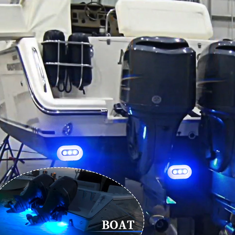 Marine Light 12V IP68 9w Blue Pontoon Ship Yacht Waterproof LED Led Lamp Underwater for Boat