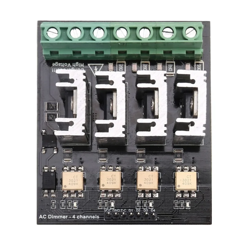 A73E-AC Dimmer Module, Light Lamp Dimming And Motor Control- 4 Channel, 3.3V/5V Logic, Up To 220V(5A-10A)