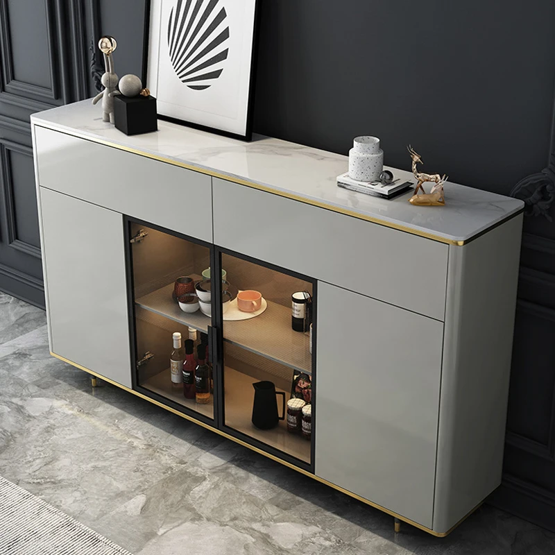 Modern light luxury sideboard, dining room, tea cabinet, operation table, and dining cabinet