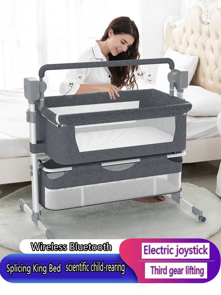 

Baby Cot Baby Crib Cradle Newborn Movable Portable Nest Crib Baby Travel Bed with Mosquito Net Sleeping Bed Baby Rocking Bed