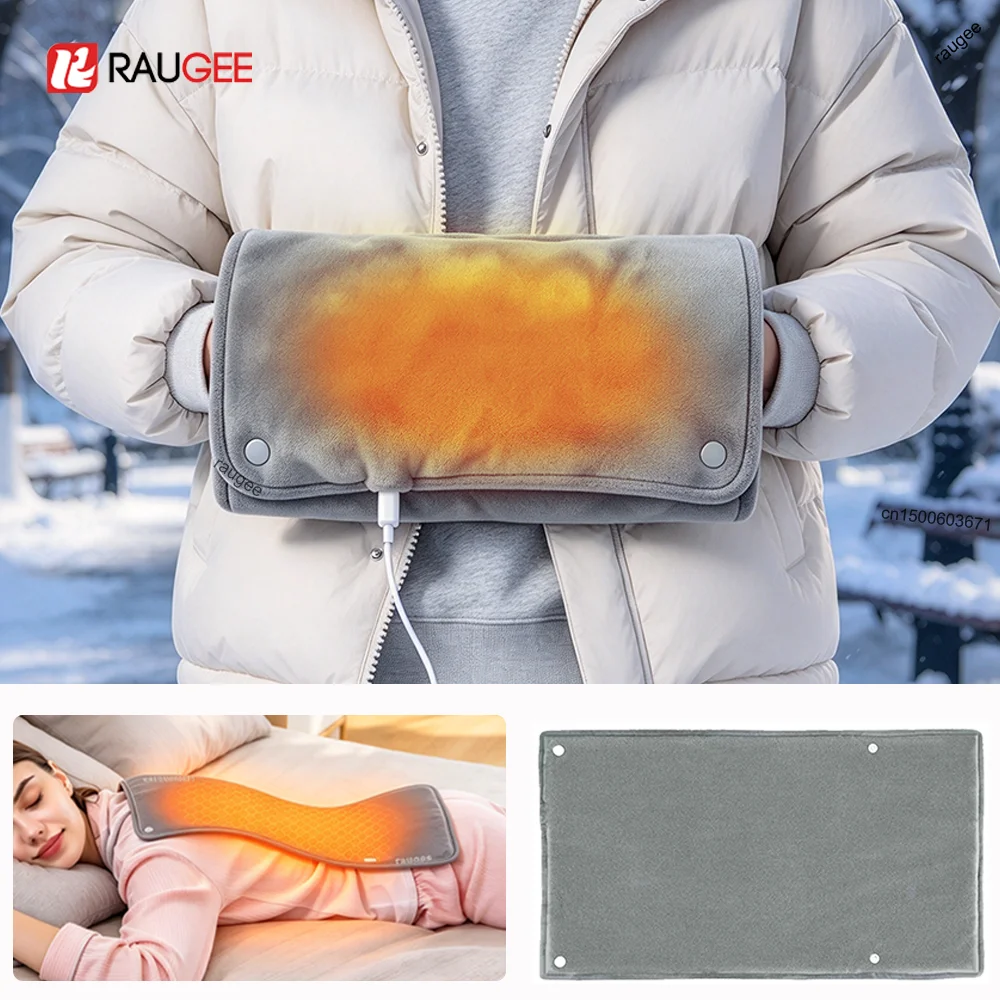 USB Hand Warmer Electric Hand Heater Fast Heating Pad Home Office Winter Warm Heater for Leg Back Waist Winter Heating Blanket