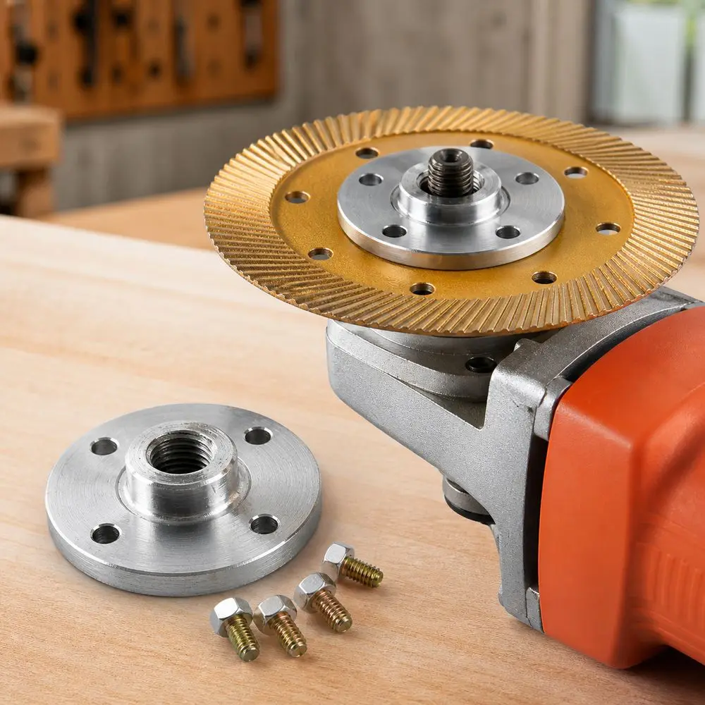 M10/M14/M16 Angle Grinder Flange Plate Round Plate Secure Clamping Grinder Disc Backing Plate Disc Positioning