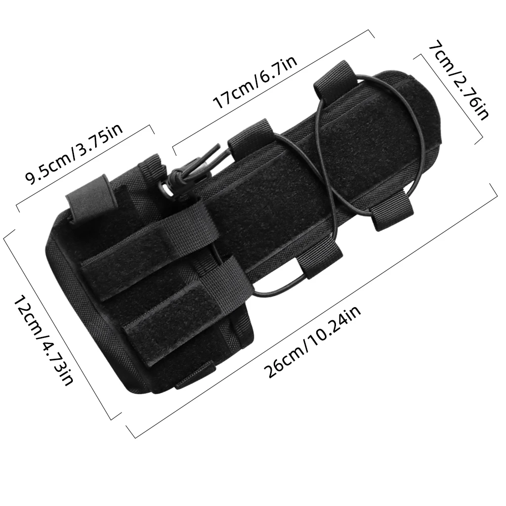 Bolsa de batería para casco táctico, ajuste de cable elástico MK2, paquete de contrapeso de batería para casco, accesorios para casco Airsoft rápido