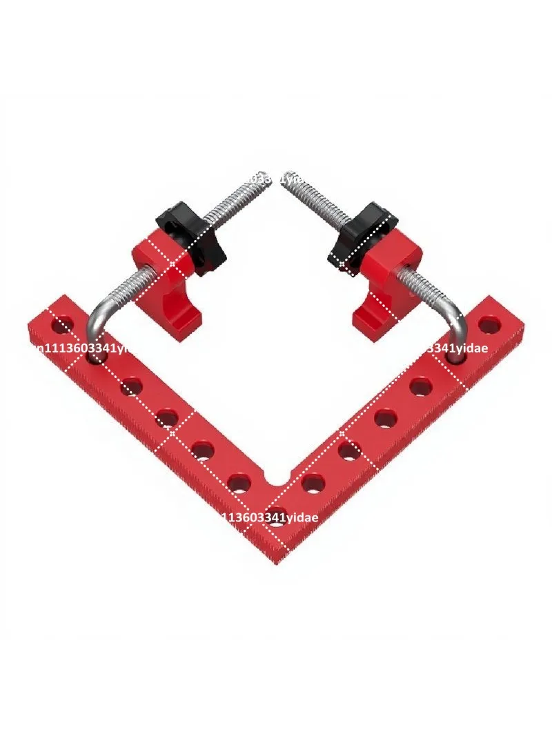 Aluminum Alloy Woodworking Ruler 90 Degree Right Angle Positioning Block Fixed Clip Multi-functional Fixture -shaped Square