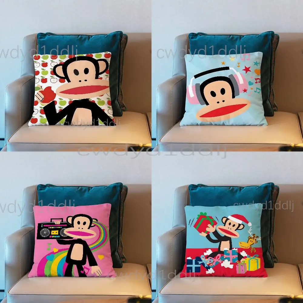 

P-Paul Monkey F-Frank Pillow Case Cover Square Sofa With For Pattern Comfortable Cushion suitable Of Room