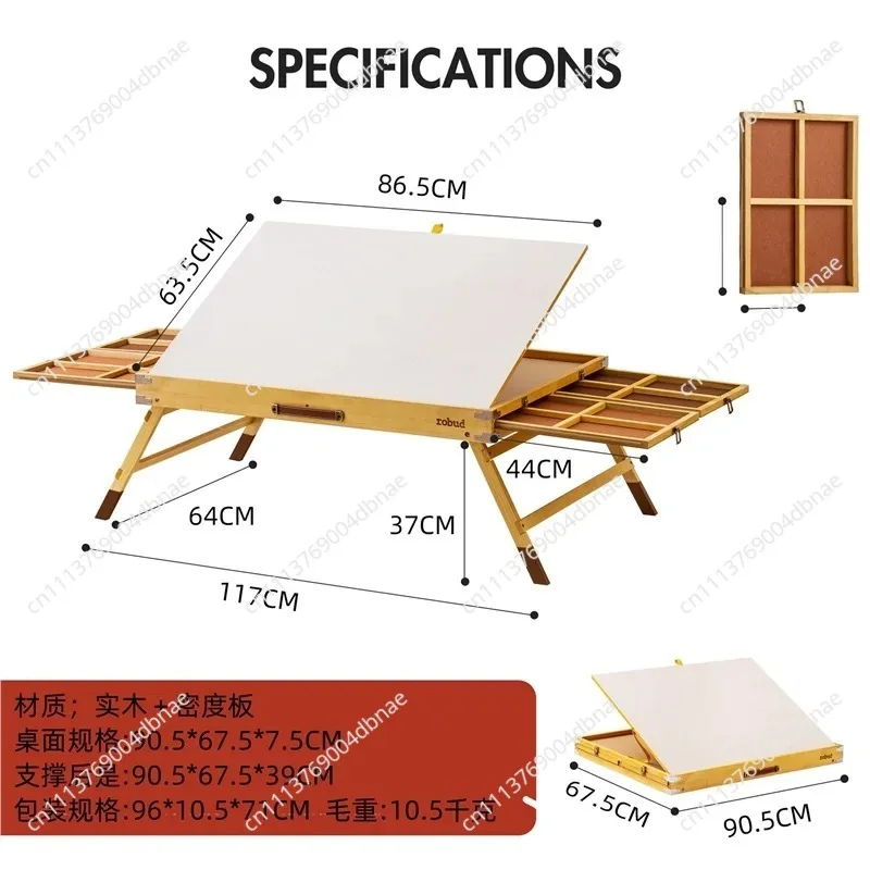 Jigsaw Puzzle Table, Children's Felt Jigsaw Puzzle Board with Stand Cover, 6-drawer Portable Felt Puzzle Table