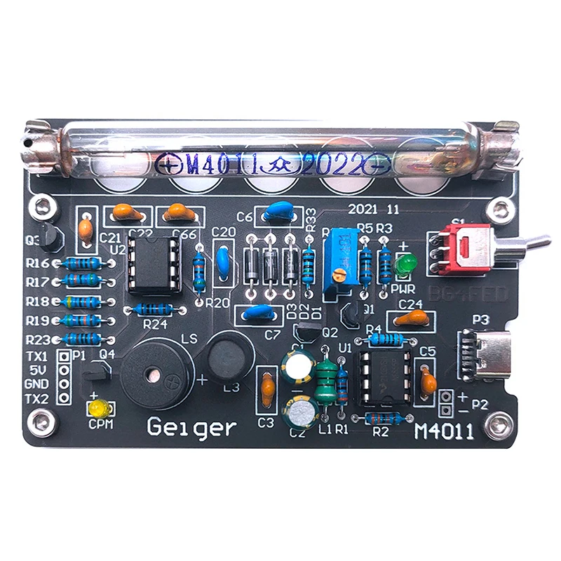 

DIY Geiger Counter Kit With Audible Alarm Miller Tube Nuclear Radiation Detector Board Easy Install Easy To Use