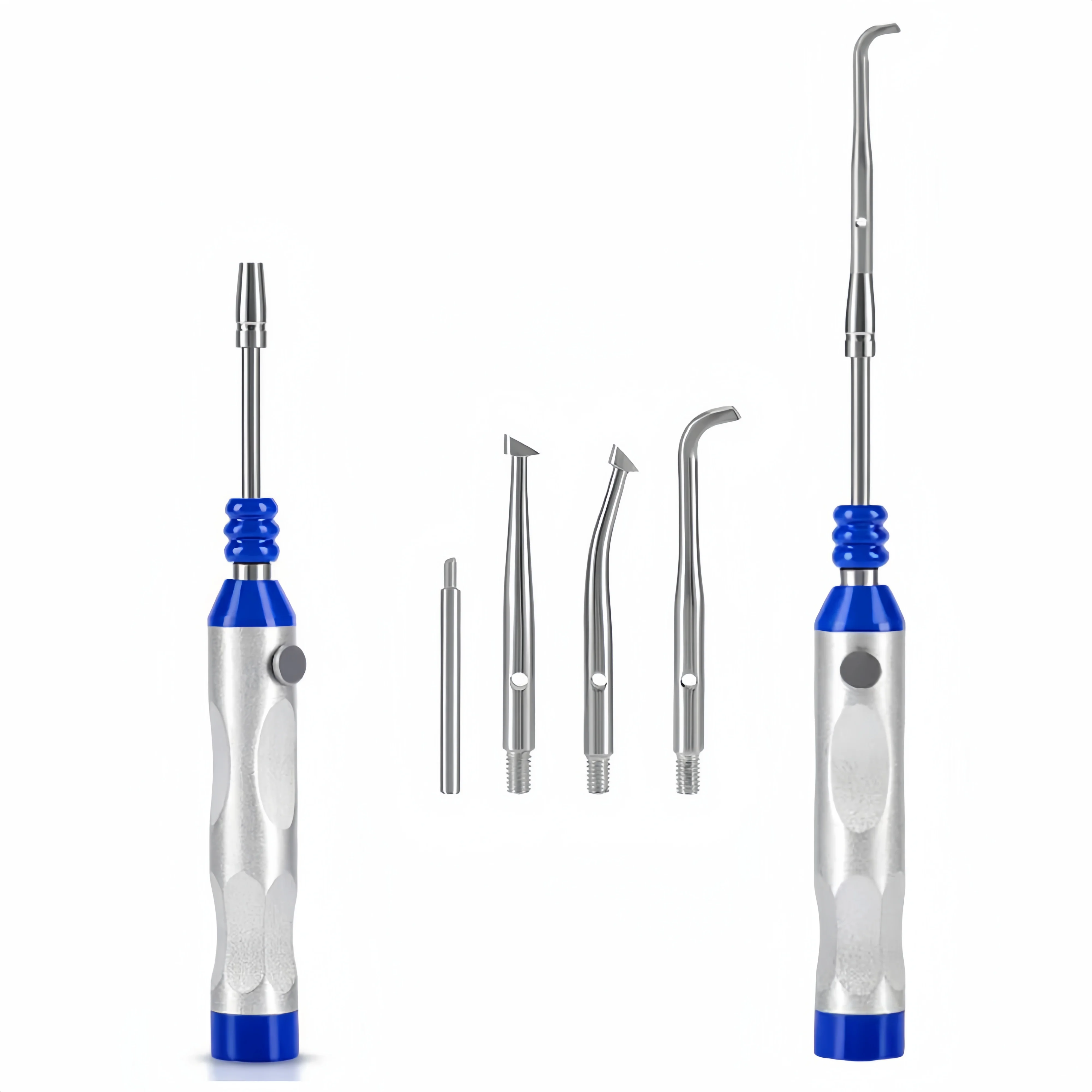 أداة إزالة تاج الأسنان، مستخرج يدوي قابل للتعديل بأربعة تحويل مع أطراف من الفولاذ المقاوم للصدأ لاستخدام عيادة طبيب الأسنان والمعمل