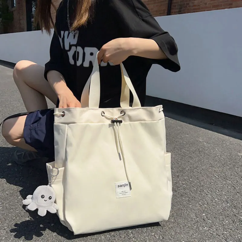 أزياء المرأة على ظهره متعددة الوظائف حمل حقيبة النايلون للماء حقيبة ظهر للسفر المرأة حقيبة يد الفتيات حقيبة المدرسة #5