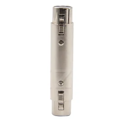 1PC New 3 PIN XLR Female To XLR Female Jack Connector Mic Cable Extender Adapter Microphone Audio Converter Coupler