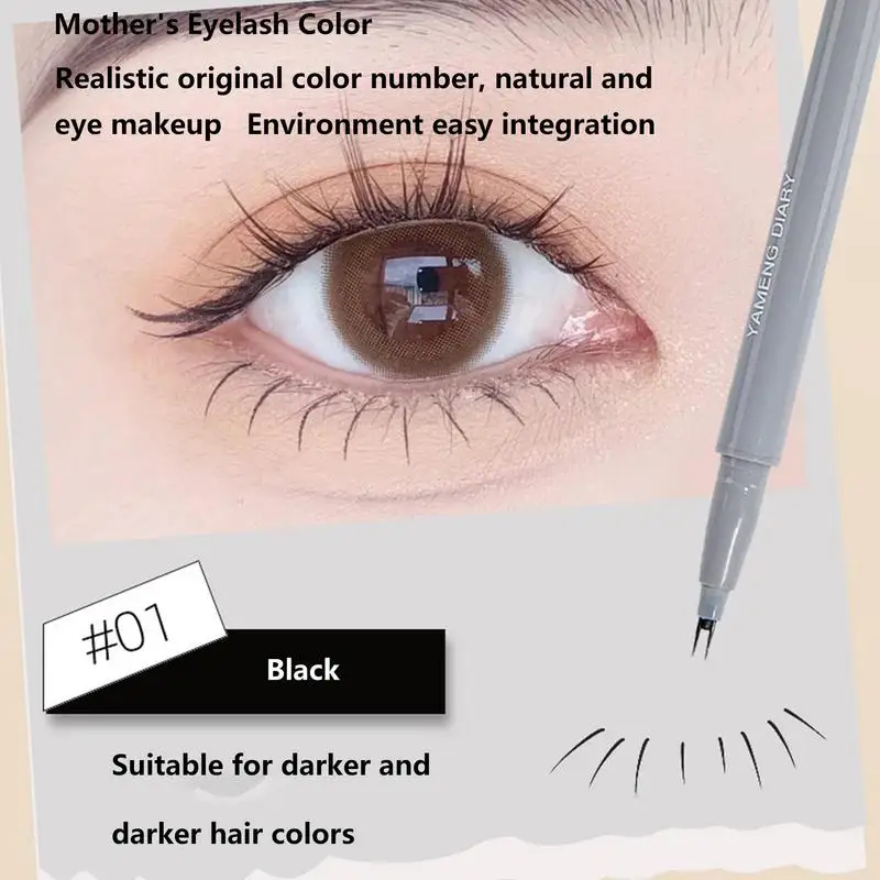 Crayon à cils inférieur imperméable à double pointe pour femmes, eye-liner astronomique, maquillage essentiel, stylo à cils pour la maison, le bureau, le voyage