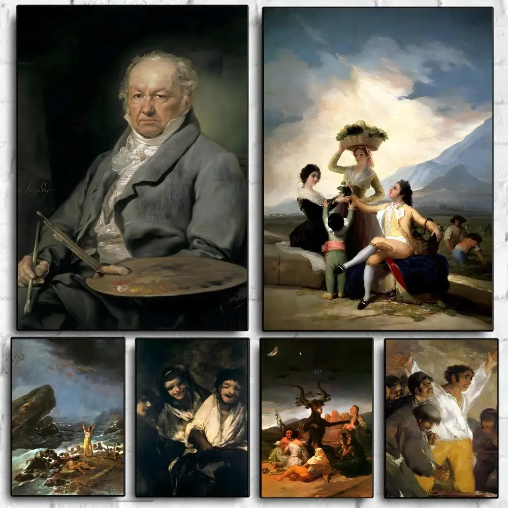 1pc Artist F-Francisco De Goya Poster Art HD Advanced Aesthetic Printing Paper Wall Art For Living Room Home Decor