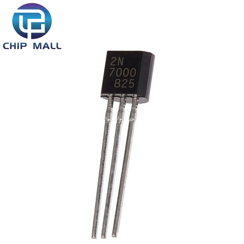 20PCS/LOT 100% New 2N7000 Small Signal MOSFET 200 mAmps, 60 Volts N-Channel Transistor TO-92 TO92 IC