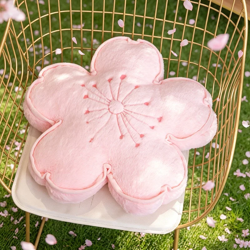 Cherry Blossom Plush Pillow Flower Stuffed Cushion Squishy Sofa Cushion Home Decor Toy Afternoon Nap Pillow Birthday Gifts view 5