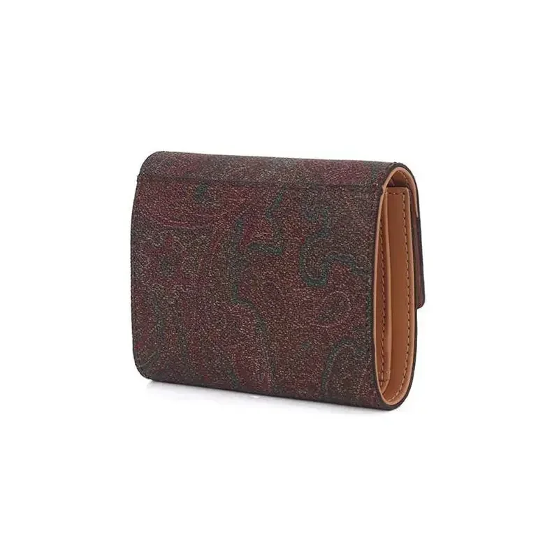 New Women  Wallets Jacquard Leather Purse Short  Multi-functional Clutch Coin Card Holder High-quality Small Money Clip