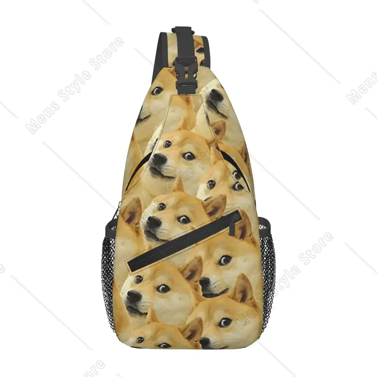 

Doge Wow Pattern Shiba Inu Doggo Dog Meme Montage Нагрудная сумка Мужской рюкзак через плечо Нагрудная сумка Походный рюкзак Сумка на плечо