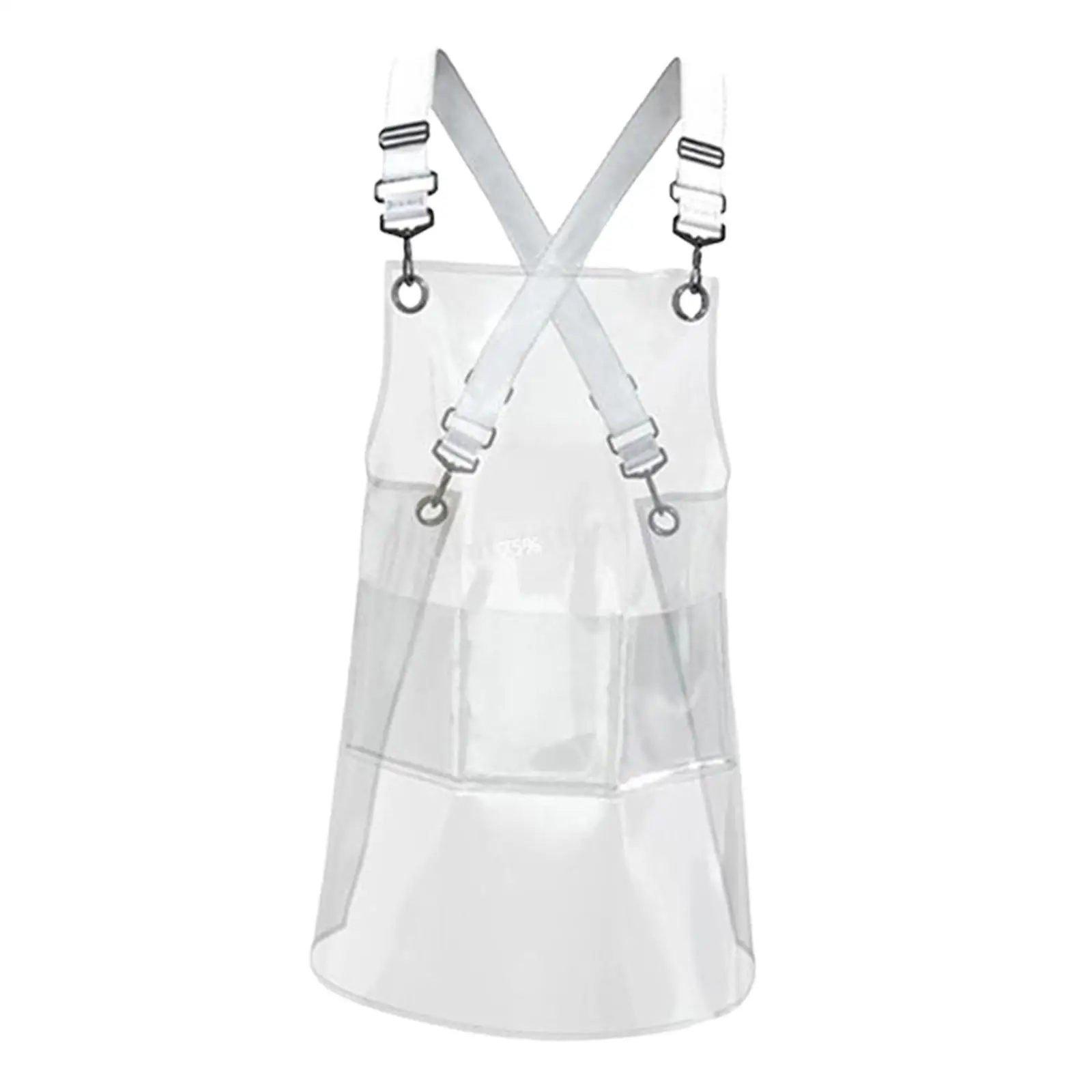 Transparent Apron, Work Apron Gardening for Flower Shop, Bar, with Large Pocket,