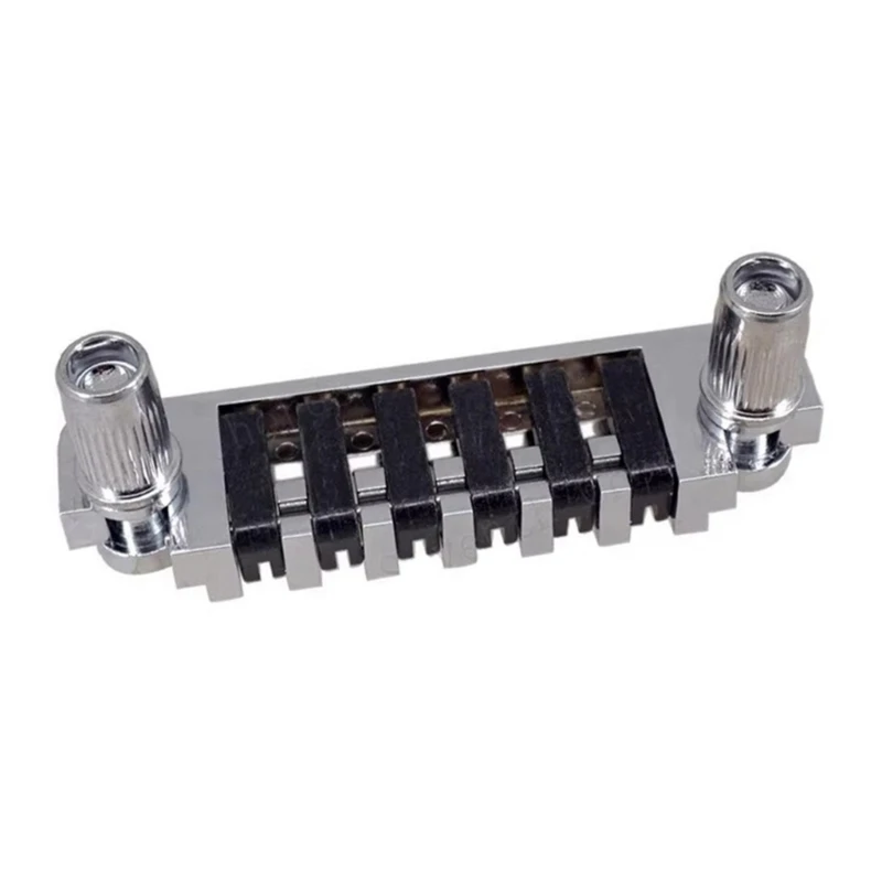 Guitar Bridge with Studs and Inserts Replacement 6 String Electric Guitar Bridge