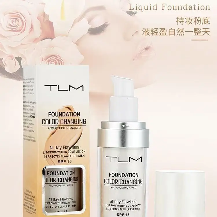 Spf15 เปลี่ยนสี Liquid Foundation ซ่อนริ้วรอย Bb ครีมแต่งหน้า Base คอนซีลเลอร์ Moisturizing Primer ผิวทั้งหมด