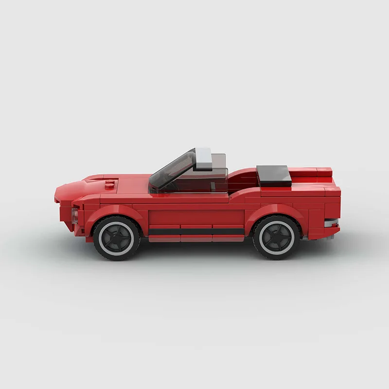 Racing Vehicle Building Block Set Compatible with Lego Small Particles MOC Model Assembly Toy for Kids Foreign Trade Wholesale