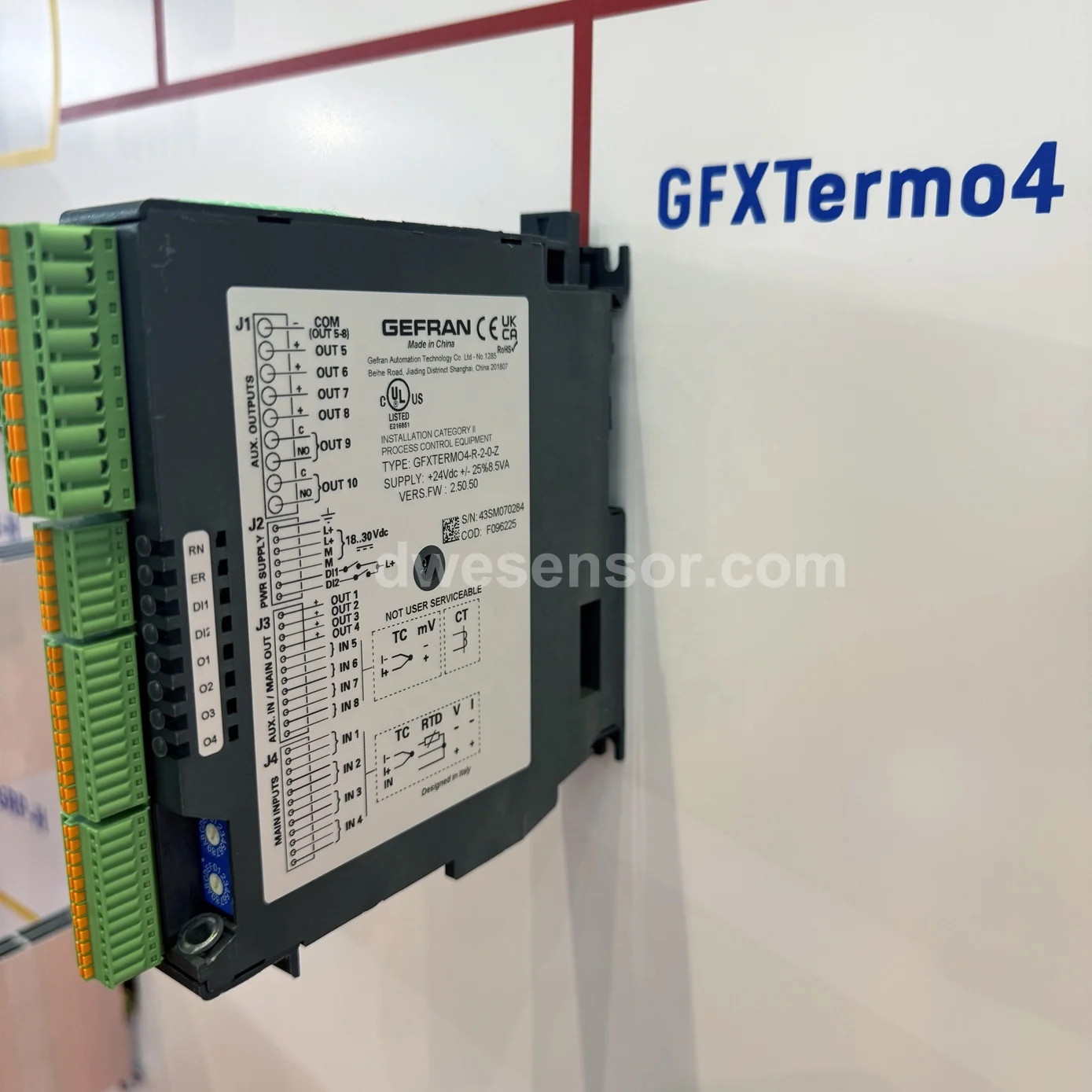 CONTROLLER MODULO A 4 ZONE SERIE GFXTERMO4 GFXTERMO4-R-1-0