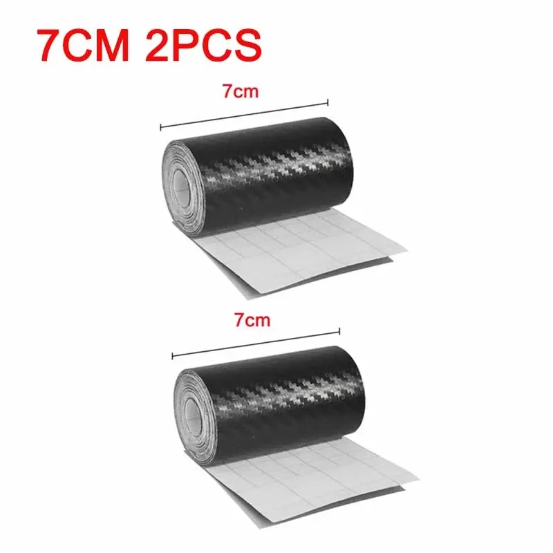 1/2 stücke Nano Carbon Faser Auto Aufkleber Paste Schutz Streifen DIY Automotive Schutz Film Auto Durch Sill Seite Anti scratch Band