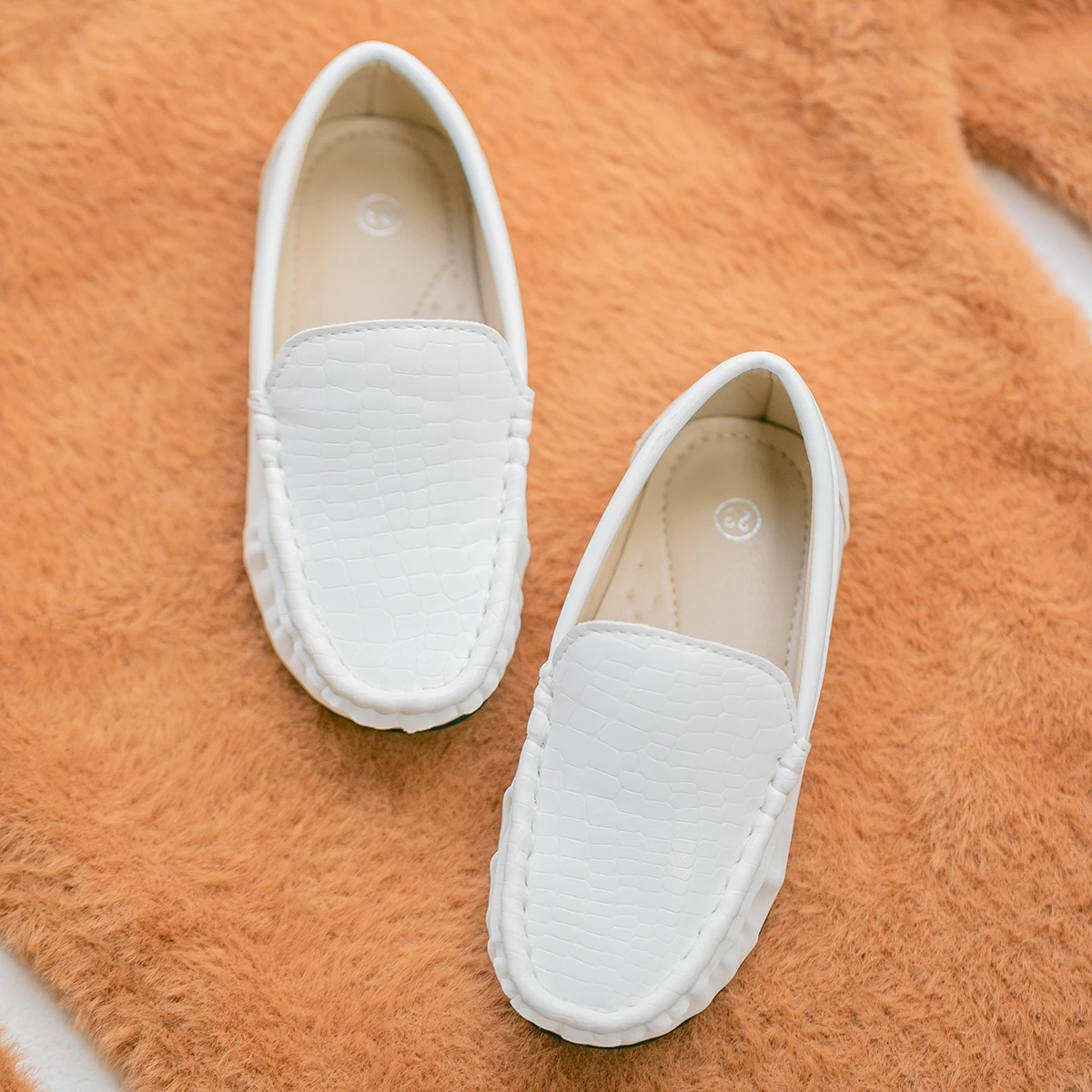 Toddler Little Kid Boys Loafers PU Leather Slip-On Comfortable Casual Flats Daily Play School Shoes