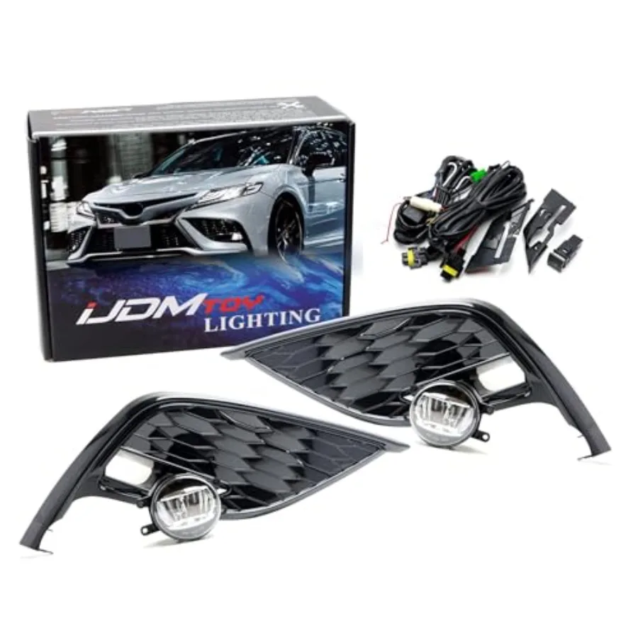 

Комплект светодиодных противотуманных фар JDM Style OEMSpec 15 Вт для Toyota Camry SE 2021 года, только с высокопроизводительным освещением, глянцевый черный Beze