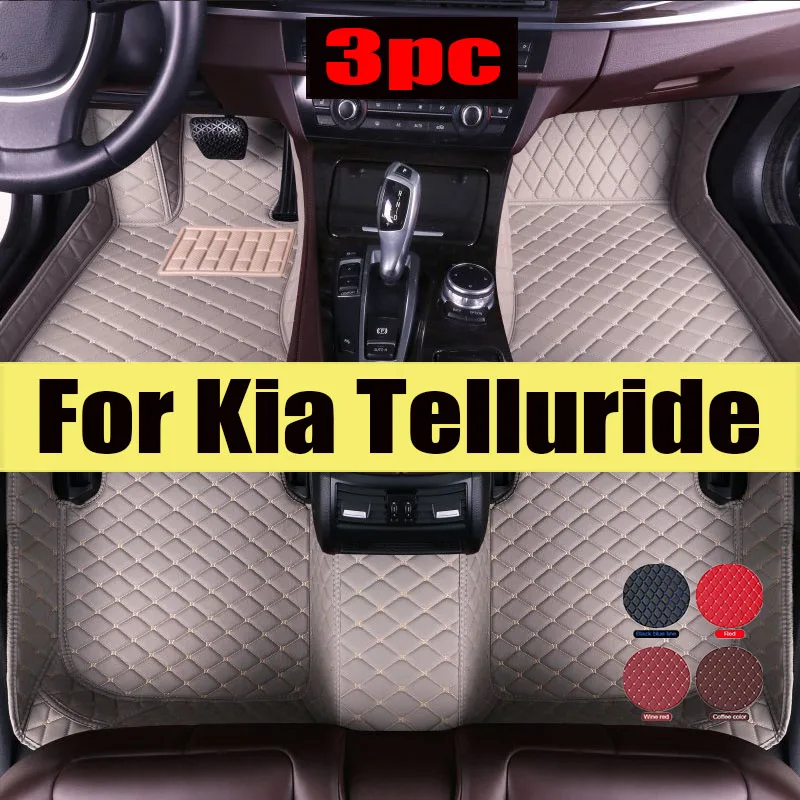 

Car Floor Mats For Kia Telluride ON 2020~2023 7seat Waterproof Protective Pad Carpete Automotivo Car Mats Floor Car trunk mat