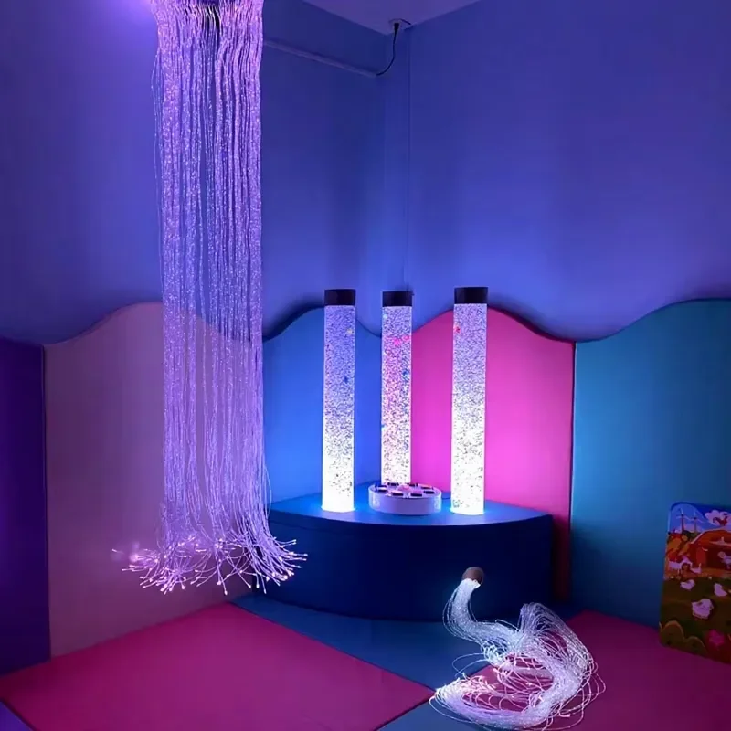 for Special Needs Children Multi Sensory Autism Learning Lighting Room with Fiber Optic Light