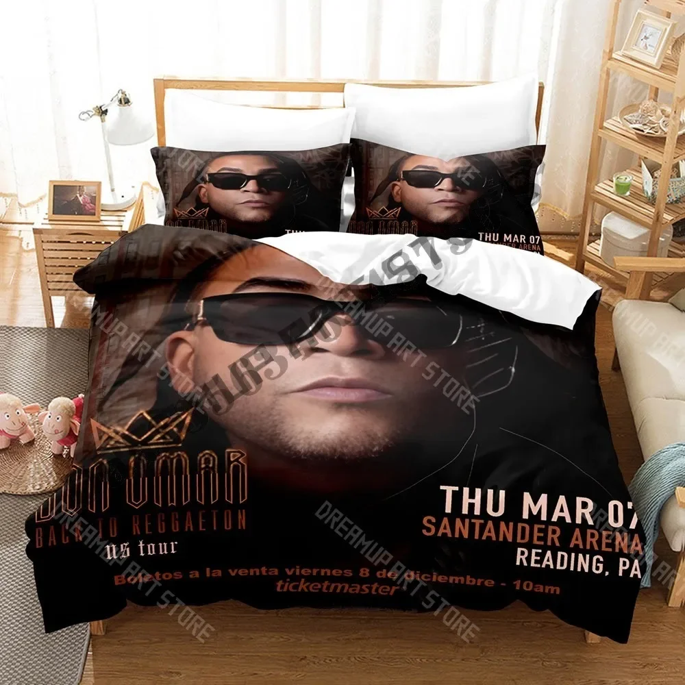 

Комплект постельного белья с 3D принтом Don omar, одинарный, полный, королевский размер, комплект постельного белья для взрослых и детей, пододеяльник для спальни, простыня с принтом аниме