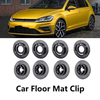 8x For VW CC Eos Golf VW Jetta PASSAT Polo Scirocco Sharan Tiguan Touran TOUAREG UP CAR MAT CLIPS FLOOR HOLDERS FIXING CLAMPS