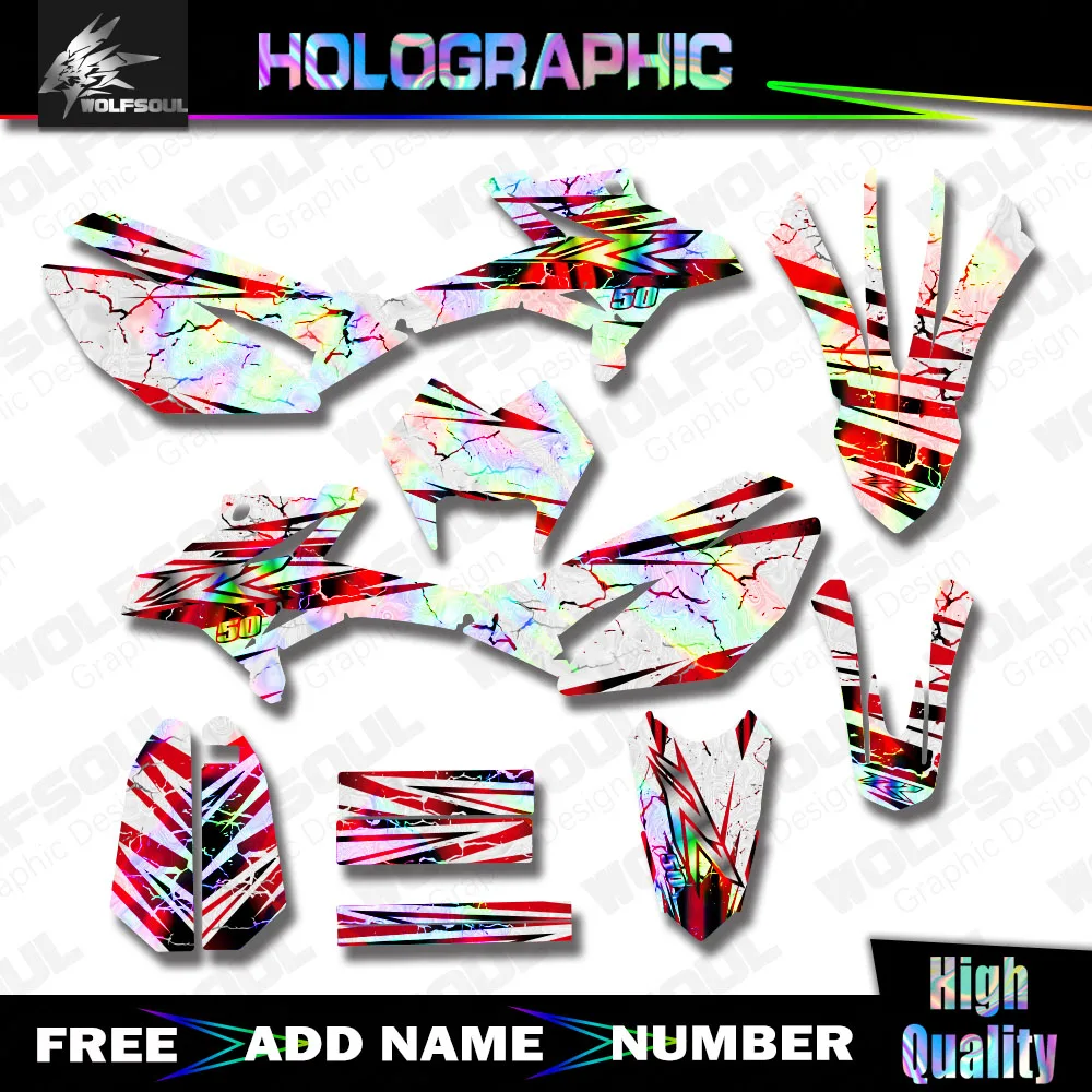 For BETA RR 50 2011 2012 2013 2014 2015 2016-2020 Motorcycle Holographic Backgrounds Decals Graphics Sticker Kits Number Custom